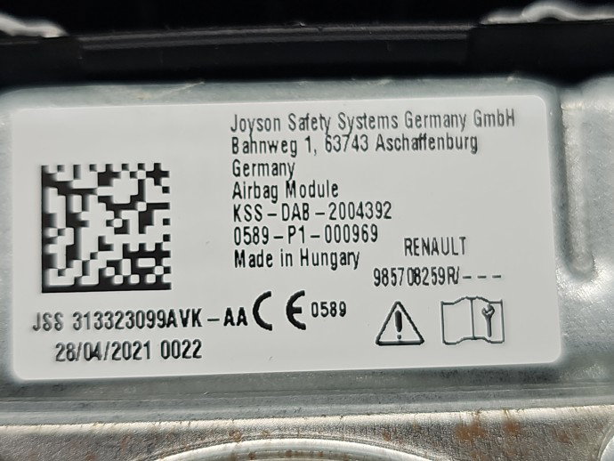 Airbag volan Dacia Duster 2 [Fabr 2017-2023] 985708259R