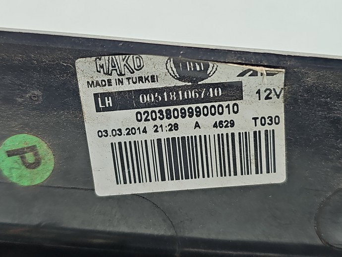 Stop aripa stanga Fiat Doblo Cargo Corto [Fabr 2010-2022]   00518106740