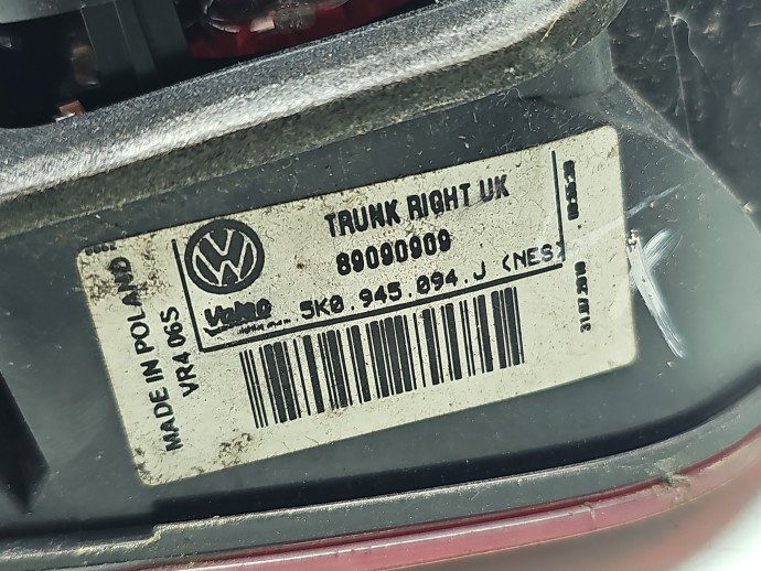 Stop haion dreapta Volkswagen Golf 6 (5K1) [Fabr 2009-2013] Hatchback 5K0945094J