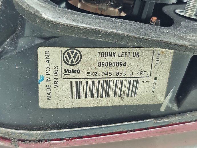 Stop haion stanga Volkswagen Golf 6 (5K1) [Fabr 2009-2013] Hatchback 5K0945093J