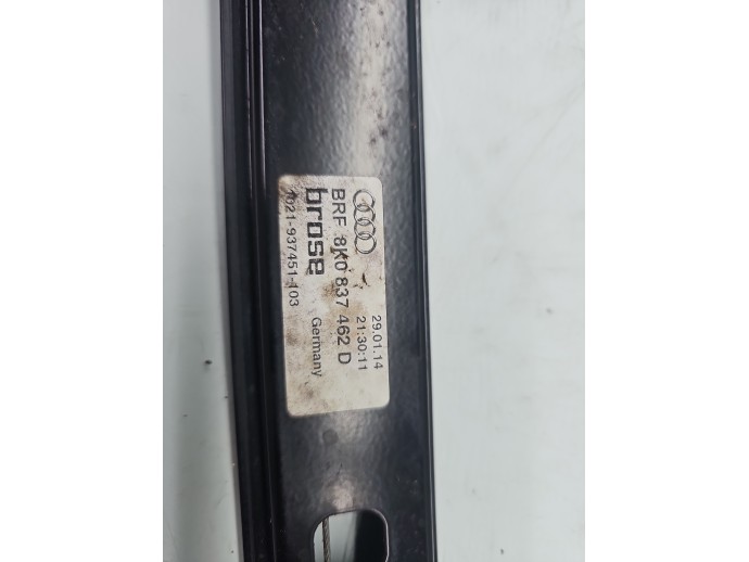 Macara electrica geam dreapta fata AUDI A4 (8K2, B8) [Fabr 2008-2015] Sedan S-line, Quattro 8K0837462D