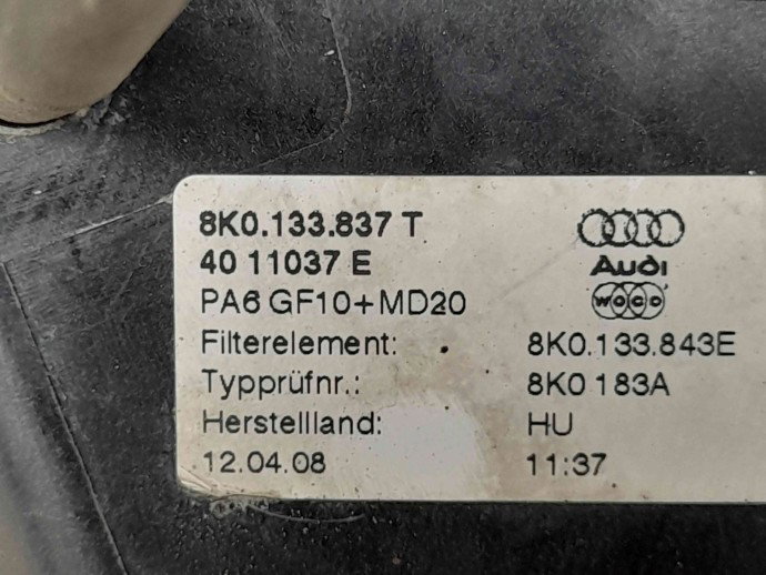 Carcasa filtru aer 8K0133837T Audi A4 (8K5, B8) [Fabr 2008-2015] 2.0
