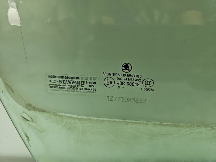 Geam usa dreapta fata Skoda Octavia 2 (1Z3) [Fabr 2004-2013] Sedan OEM