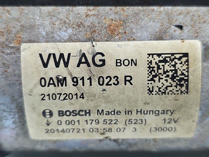 Electromotor AUDI A3 (8VA) [Fabr 2012-2020] 0AM911023R 1.4 TDI CZEA110KW / 150CP