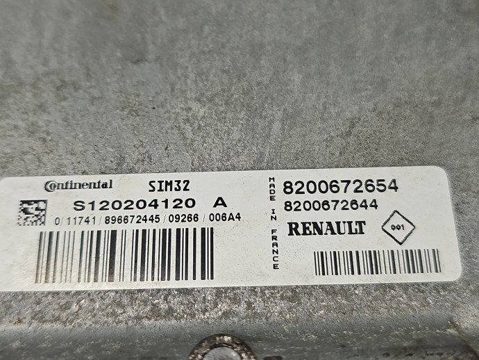 Calculator motor ECU Dacia Sandero [Fabr 2008-2012] 8200672654 1.2 Benz D4F-F7 55KW / 75CP