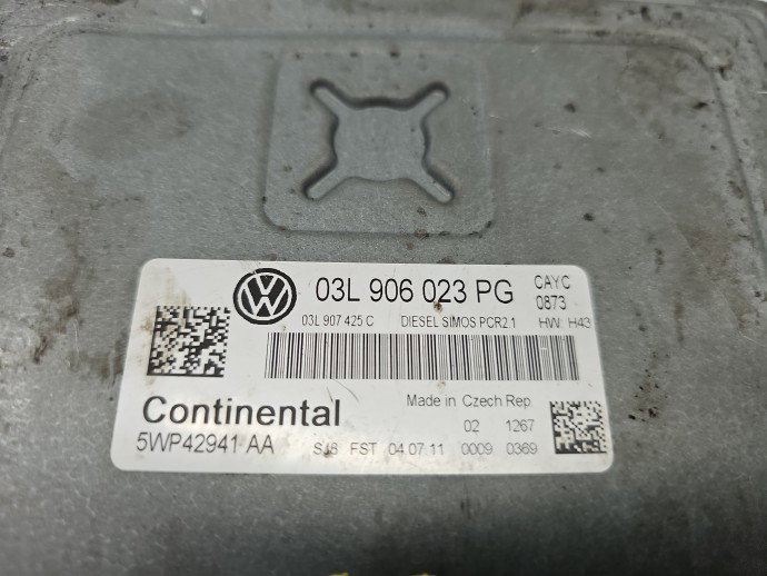 Calculator airbag Volkswagen Touran (1T3) [Fabr 2010-2015] 03L906023PG 1.6 TDI CAYC 77KW / 105CP