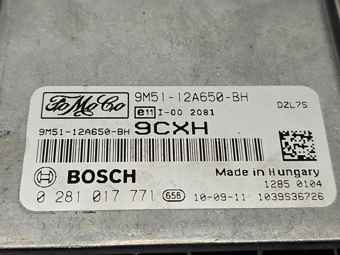 Calculator motor ECU Ford Focus 2 (DA) [Fabr 2004-2012] 9M51-12A650-BH 1.6 TDCI G8DD 80KW / 109CP