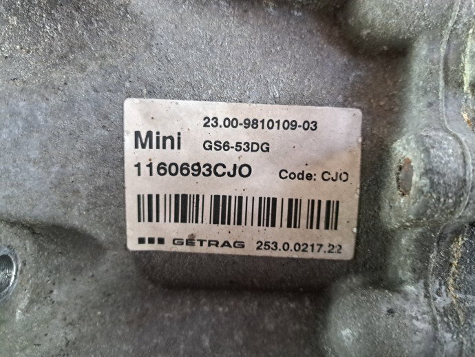 Cutie viteze manuala 6 trepte MINI Paceman (R61) [Fabr 2013-prezent] 1.6 N47C16U1 9810109-03 82KW / 111CP