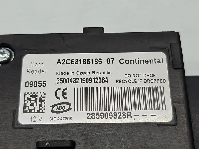 Contact cu cheie Renault Laguna 3 [Fabr 2007-prezent] 285909828R 1.5 dCi K9K-3781KW / 110CP