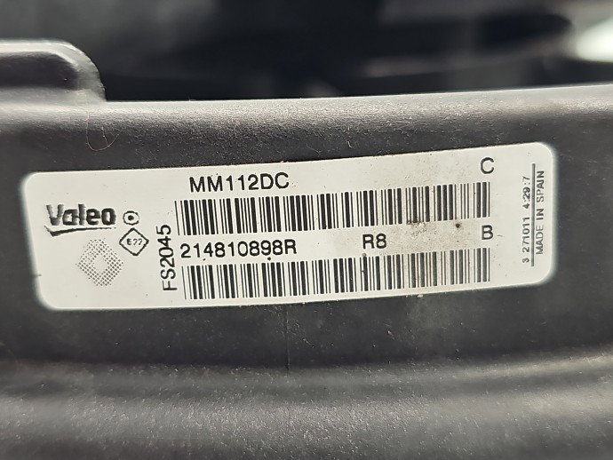 Electroventilator Renault Megane 3 [Fabr 2008-2015] 214810898R 1.5 dCi K9K-H8 66KW / 90CP
