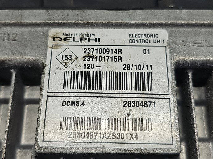 Calculator motor ECU Renault Megane 3 [Fabr 2008-2015] 237100914R 1.5 dCi K9K-H8 66KW / 90CP