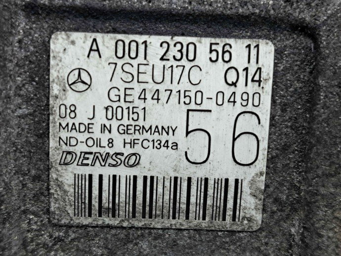 Compresor clima Mercedes Clasa CLK (C209) [Fabr 2002-2009] a0012305611 2.2 CDI 646966 110KW / 150CP  