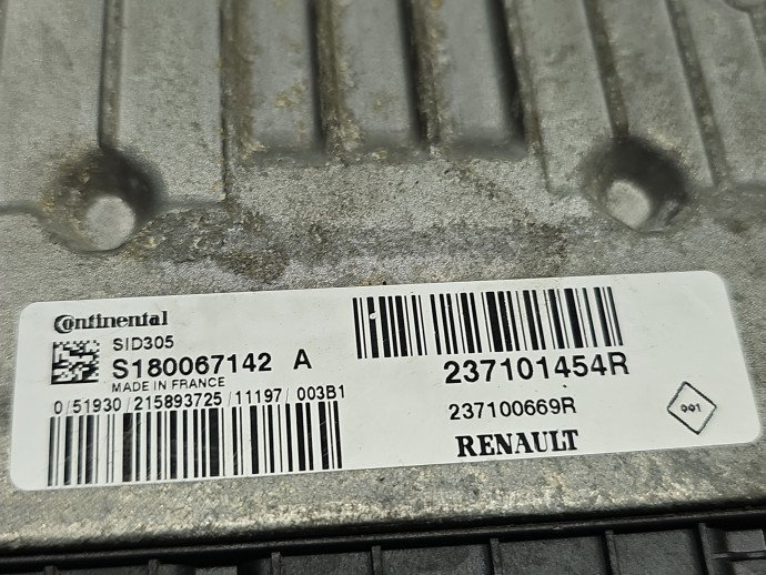 Calculator motor ECU Renault Megane 3 [Fabr 2008-2015] 237101454R 1.5 dCi K9K-R8 81KW / 110CP