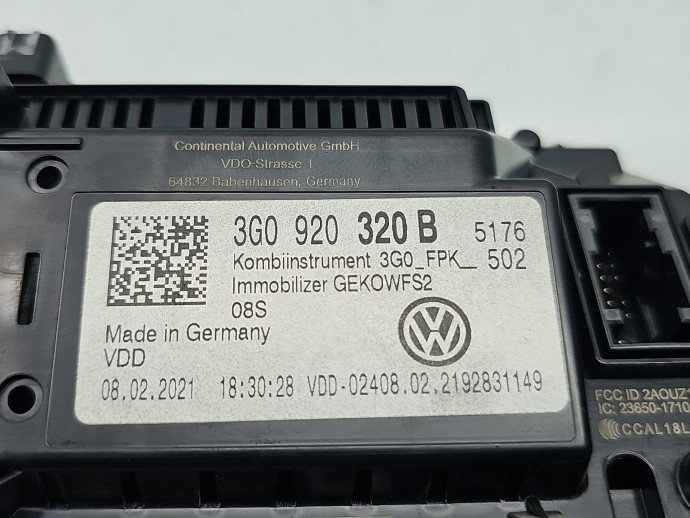 Ceas bord Volkswagen Tiguan II (AX1) [Fabr 2016-2024] 3G0920320B