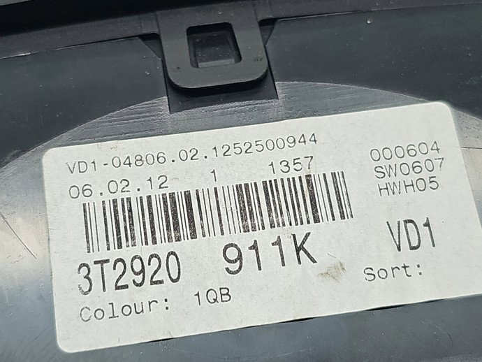 Ceas bord Skoda Superb II (3T5) [Fabr 2009-2015] 3T2920911K