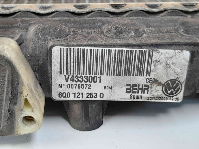 Radiator apa 6Q0121253Q Skoda Fabia 2 (5J, 542) [Fabr 2007-2014] 1.2 