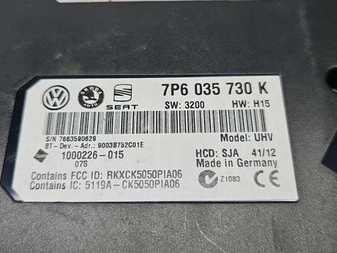Modul confort Seat Alhambra (710) [Fabr 2010-prezent] 7P6035730K