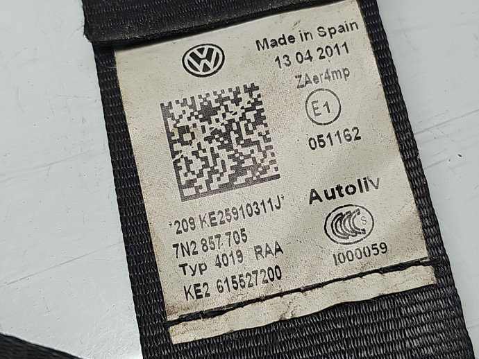 Centura stanga fata Volkswagen Sharan (7N) [Fabr 2011-prezent] 7N0857805