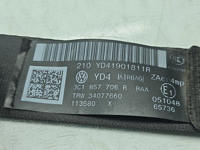 Centura dreapta fata Volkswagen Passat B7 (362) [Fabr 2010-2014] 3C1857706R