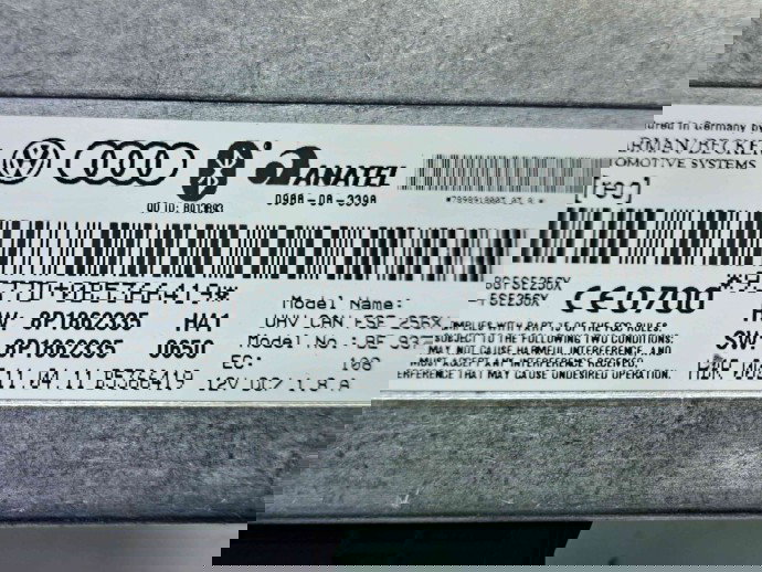  Modul bluetooth Audi A3 Sportback (8PA) [Fabr 2004-2013] 8P1862335