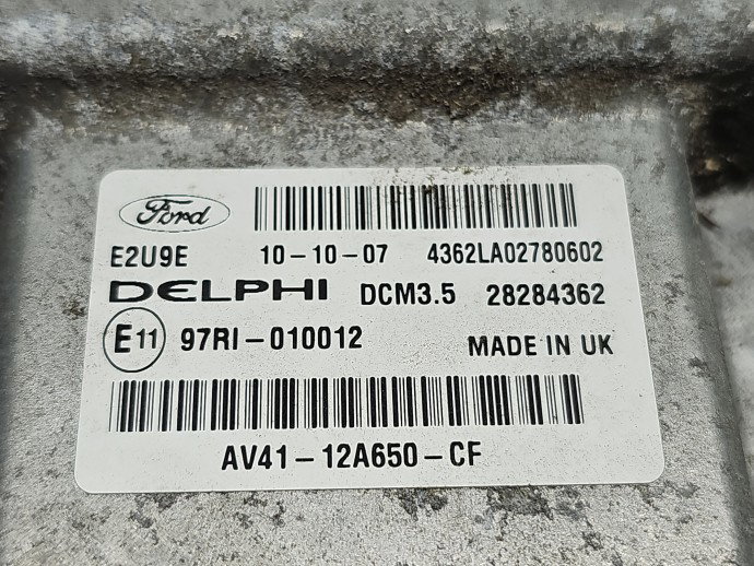 Calculator motor ECU Ford Kuga I [Fabr 2008-2012] AV41-12A650-CF 2.0 TDCI TXDA 120KW / 163CP
