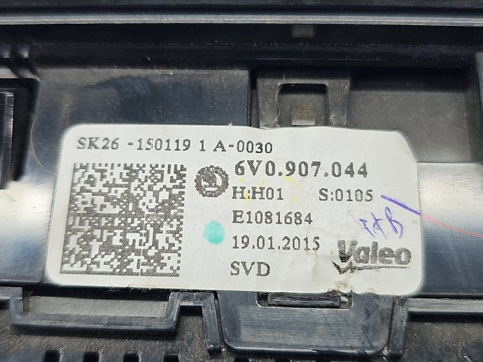 Panou comanda clima Skoda Fabia NJ5 6V0907044