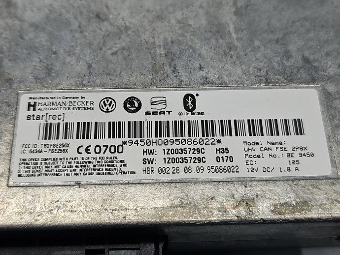 Modul confort Skoda Yeti 5L 1Z0035729C