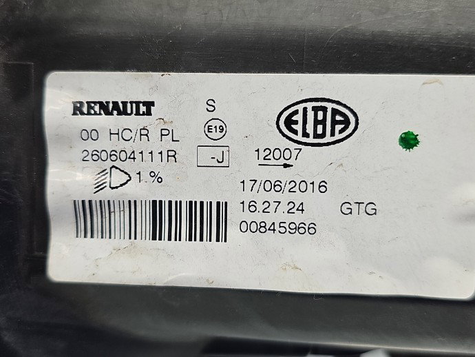 Far stanga Dacia Sandero II 260604111R