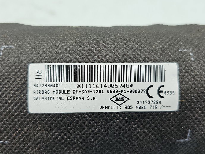 Airbag lateral dreapta Dacia Sandero II 34173804A