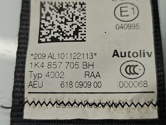 Centura stanga fata VW Golf 5k1 1K4857705BH