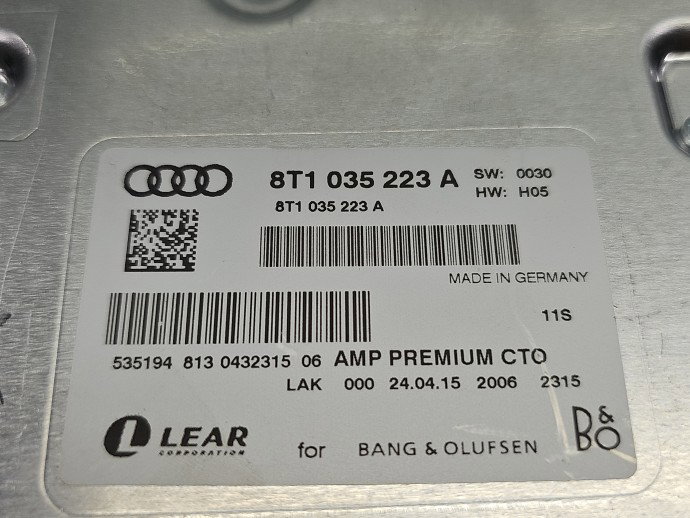 Amplificator audio AUDI A4 8K5 8T1035223A