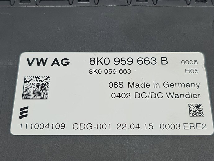 Calculator frana de mana AUDI A4 8K5 8K0959663B 2.0 TDI CGLC 130KW / 177CP