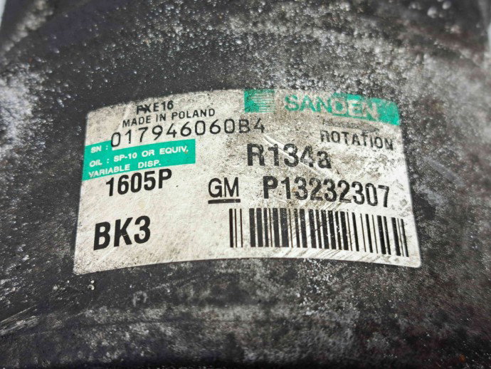 Compresor clima Opel Insignia A [Fabr 2008-2016] P13232307 2.0 TDI A20DTH   