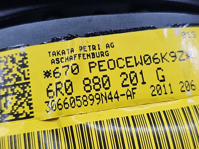 Airbag volan PEUGEOT 2008 [Fabr 2013-prezent] 6R0880201G