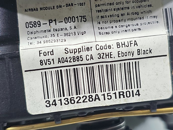 Airbag volan Ford Ecosport 8V51-A042B85-CA