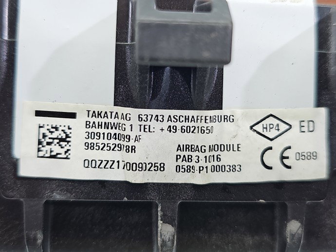 Airbag pasager Renault Megane 4 985252978R