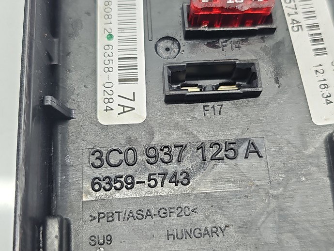 Panou sigurante Seat Alhambra (710) [Fabr 2010-prezent] 3C0937125A