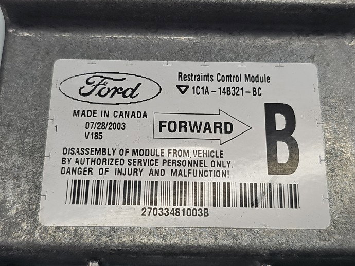 Calculator airbag Ford Transit [Fabr 2000-2006] 1C1A-14B321-BC 2.0 TDCI F3FA 63KW / 86CP
