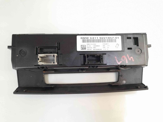 Panou comanda clima 9221857 Bmw 3 (E90) [Fabr 2005-2011] 2.0 N47 