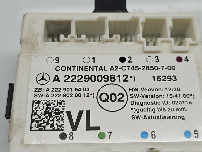 Modul confort Mercedes C220 w205 A2229009812