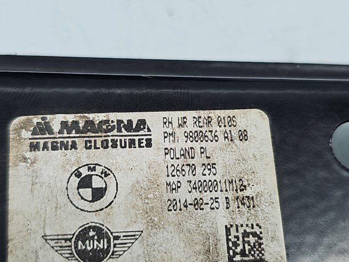 Macara electrica geam dreapta spate MINI Countryman R60 9800636