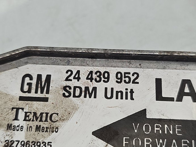 Calculator airbag Opel Corsa C (F08, F68) [Fabr 2000-2005] 2449952 1.0 Benz Z10XEP 44KW / 60CP