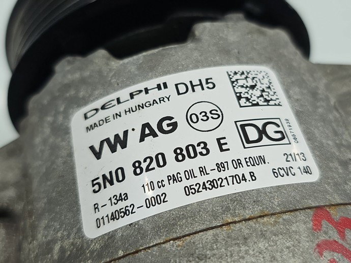 Compresor clima Volkswagen Tiguan (5N) [Fabr 2007-2016] 5N0820803E 2.0 TDI CFFB 103KW / 140CP