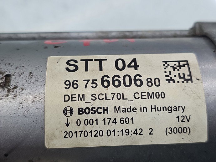 Electromotor PEUGEOT 508 [Fabr 2010-2018] 9675660680 1.6 HDI BHY73KW / 99CP