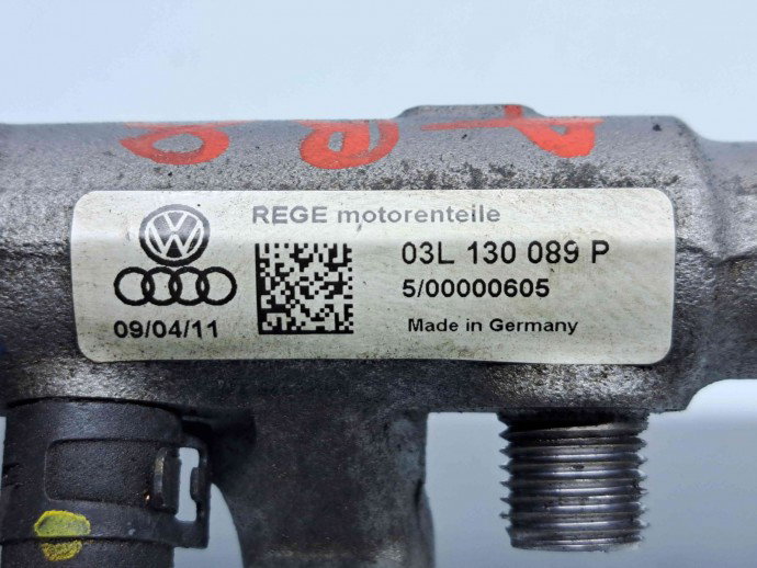 Rampa injectoare Audi A3 Sportback (8PA) [Fabr 2004-2013] 03L130089P 2.0 TDI CFFB  