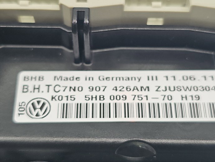 Panou comanda clima Volkswagen Golf 6 (5K1) [Fabr 2009-2013] 7N0907426AM