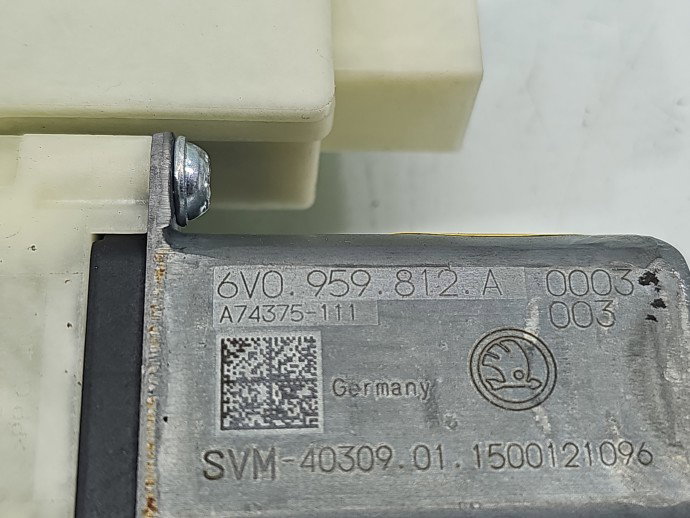 Motoras geam dreapta spate Skoda Fabia 3 (NJ3) [Fabr 2014-2022] Break 6V0959812A