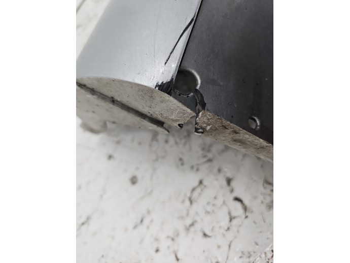 Prag lateral dreapta Mercedes Clasa C (W204) [Fabr 2007-2014] Sedan AMG 775 Argintiu Iridium