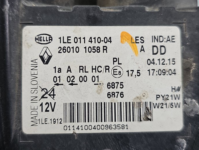 Far dreapta Renault Trafic 3 (F82) [Fabr 2014-2022] 260101058R