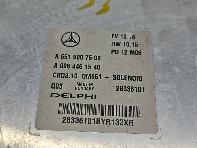 Calculator motor ECU Mercedes Clasa C (W204) [Fabr 2007-2014] A6519007500 2.2 CDI 651911 125KW / 170CP